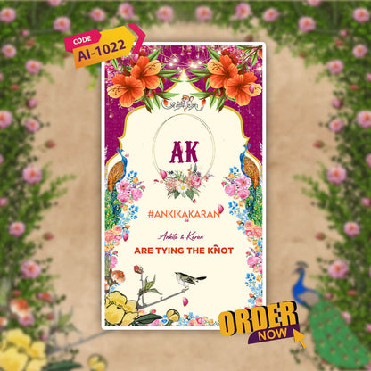 Wedding Video Invitation | Modern Invite | AI-1022