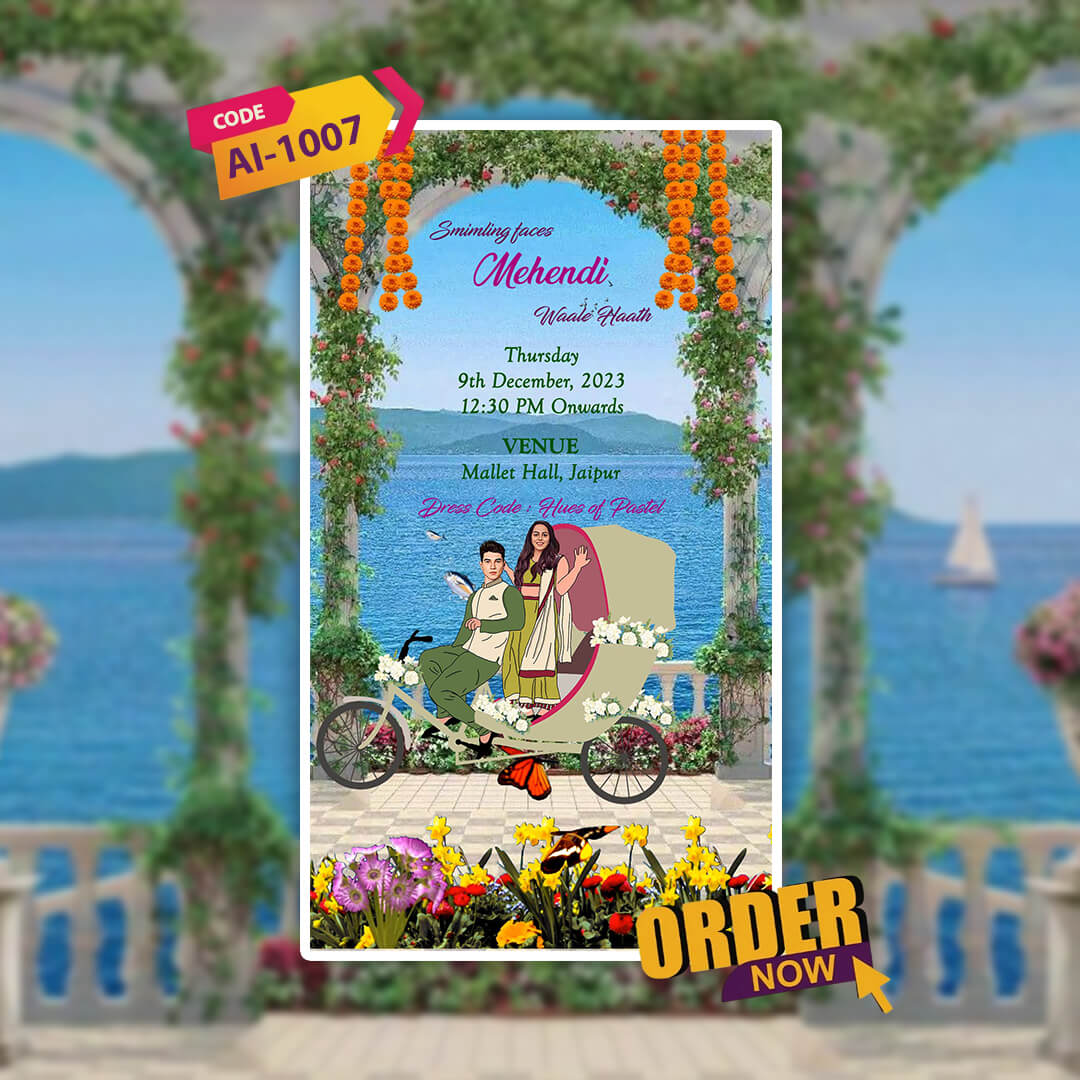 Wedding Video Invitation | Shadi Invitation | AI-1007