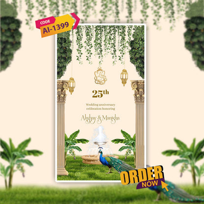 Anniversary Video Invitation | Elegant Template | AI-1399