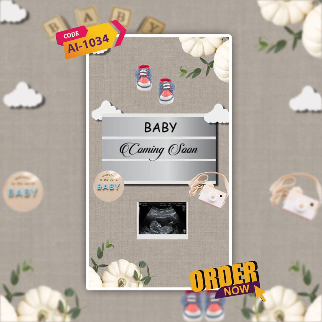 Pregnancy Announcement Video Invitation | Custom Pregnancy Announcement | AI-1034