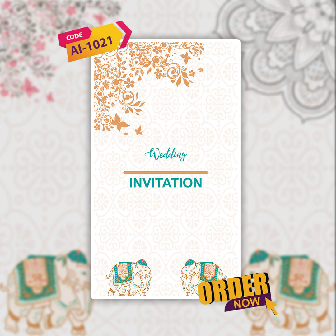 Wedding Video Invitation | Elegant Styled Text | AI-1021