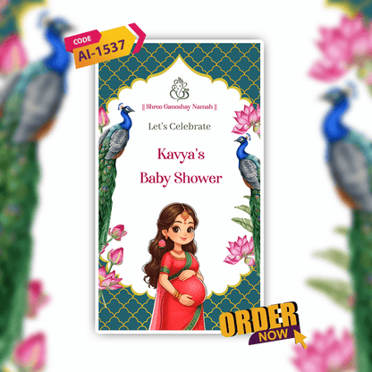 Baby Shower Invitation Video | Digital Video Invitation | AI-1537