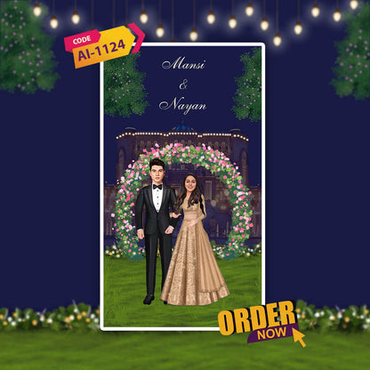 Reception Party Invitation Video | Editable & Unique |AI-1124