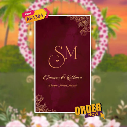Reception Party Invitation Video | Elevate Your Event| AI-1384