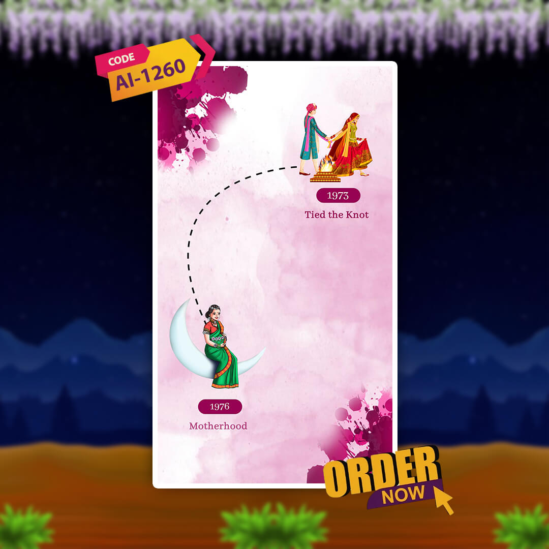 Anniversary Video Invitation | Romantic Journey | AI-1260