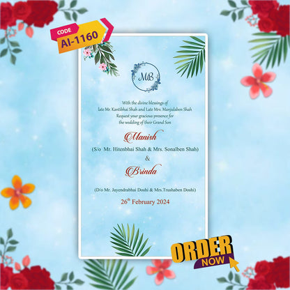 Sikh Wedding Invitation Video | Visually Stunning | AI-1160