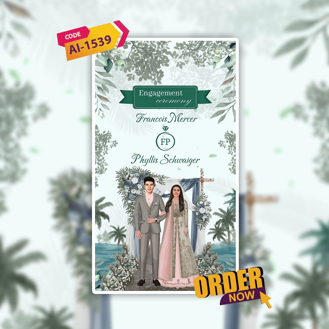 Muslim Engagement Invitation Video | Muslim Ring Ceremony Video Invitation | AI-1539