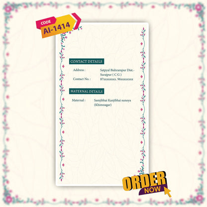Digital BioData Video Template | Modern CV Style | AI-1414