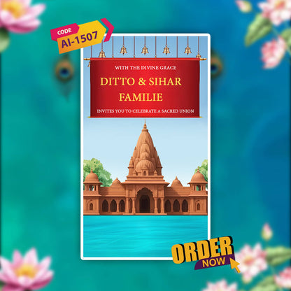 Digital Wedding Invitation Video | Amazing |  AI-1507