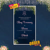Engagement & Ring Ceremony Video Invitation | Blue Theme | AI-1117