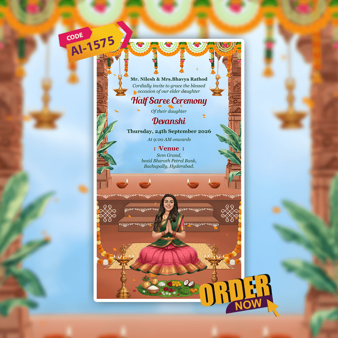 Pahadi Wedding Invitation Video | Digital Wedding Video Invitation | AI-1572
