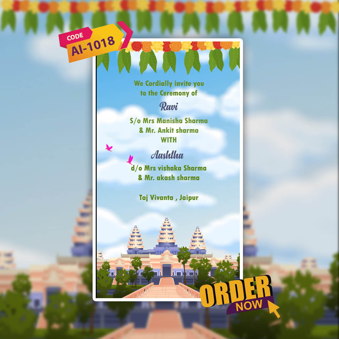 Wedding Video Invitation | Night-Themed | AI-1018