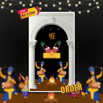 Lohri Celebration Invitation Video | Modern | AI-1196
