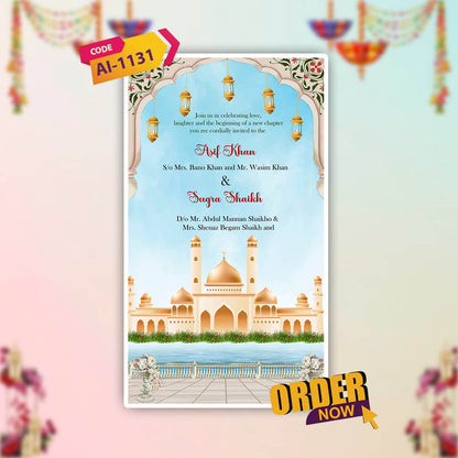 Muslim Wedding Invitation Video | Haldi-Themed | AI-1131