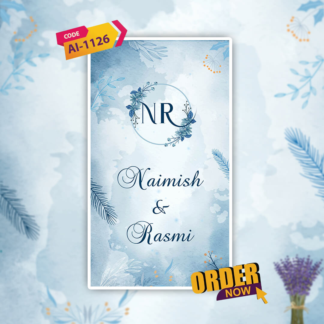 Reception Party Invitation Video | E-Invite | AI-1126