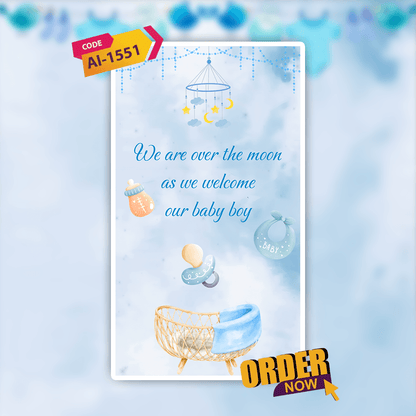 Baby Naming Ceremony Invitation | Cradle Ceremony Invitation Video | AI-1551