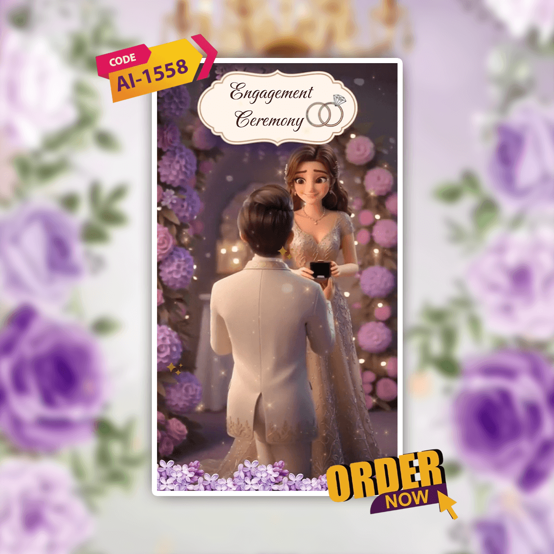 Engagement Invitation Video | Ring Ceremony Video Invitation | AI-1558