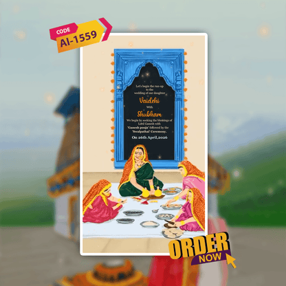 Uttarakhandi Wedding Invitation Video | AI-1559