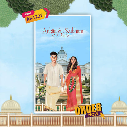 Bengali Wedding Invitation Video | Romantic Urban Landscape | AI-1227