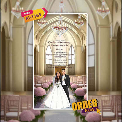 Christian Wedding Invitation Video | Faith-Based Invite| AI-1163
