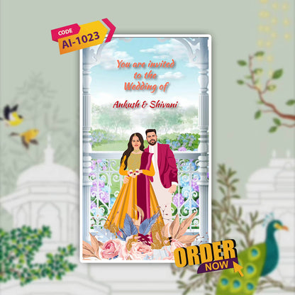 Wedding Video Invitation | Romantic | AI-1023