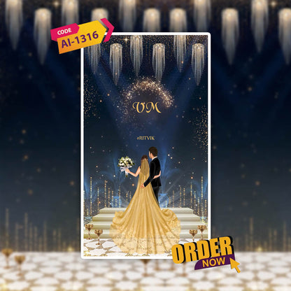 Engagement & Ring Ceremony Video Invitation | Luxurious | AI-1316