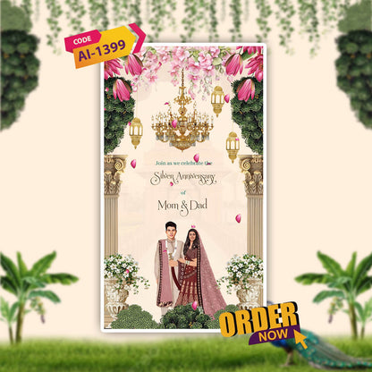 Anniversary Video Invitation | Elegant Template | AI-1399