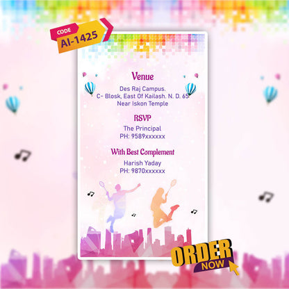 Annual Function Invitation Video | Customizable | AI-1425