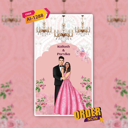 Engagement & Ring Ceremony Video Invitation | Pink | AI-1288