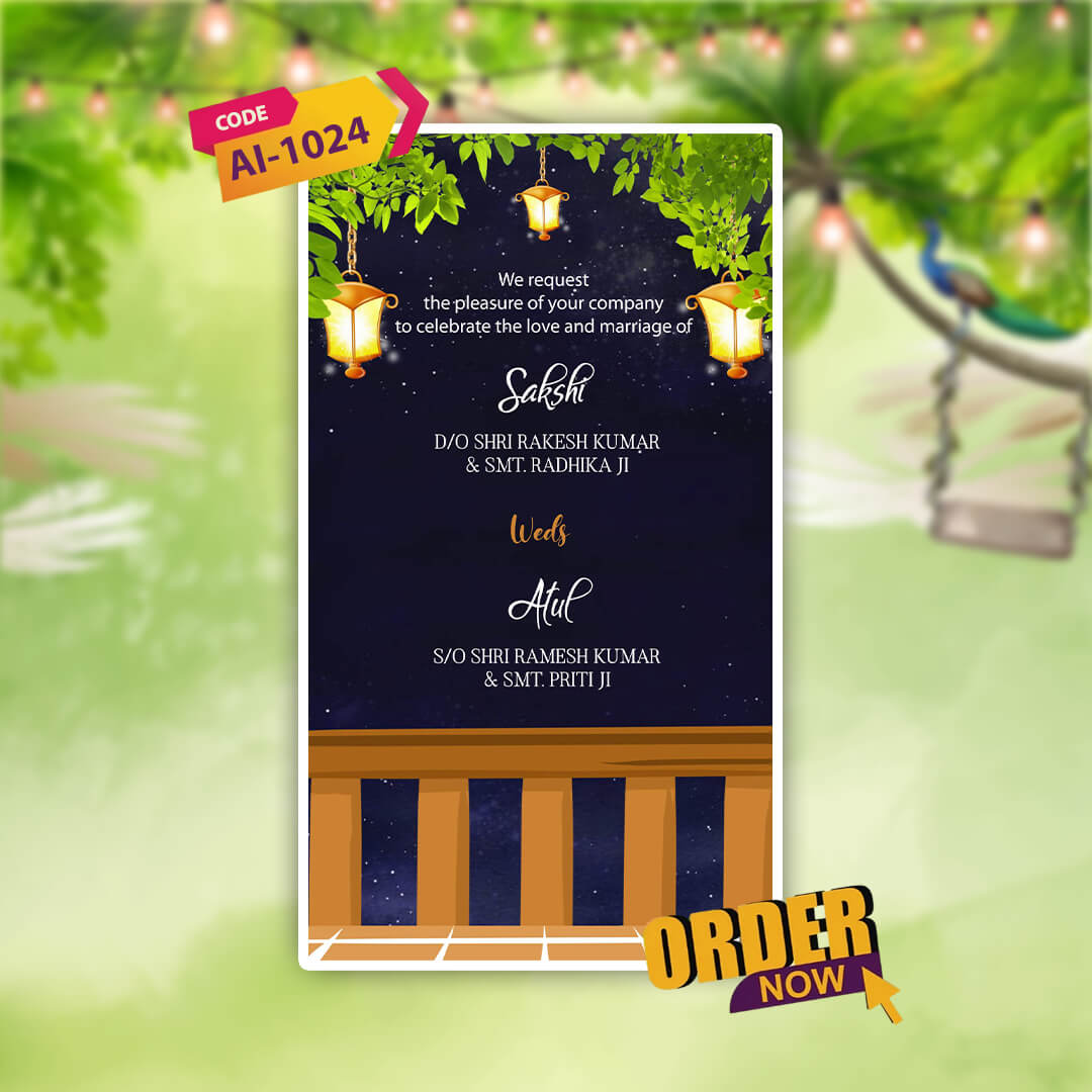 Wedding Video Invitation |  Luxurious Theme | AI-1024