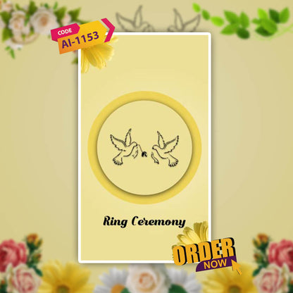 Engagement & Ring Ceremony Video Invitation | Cheerful | AI-1153
