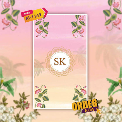 South Indian Wedding Invitation Video | Animated Text | AI-1149