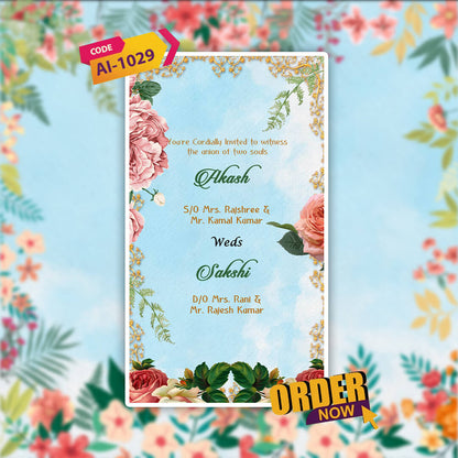 Wedding Video Invitation | Modern | AI-1029