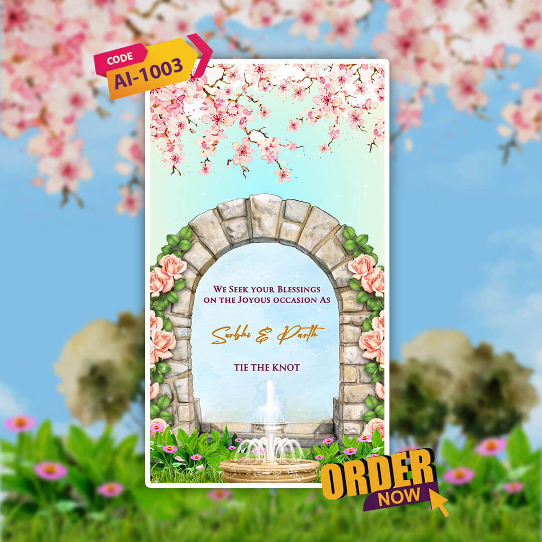 Wedding Video Invitation | Modern Theme |  AI-1003