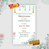 Dhoti Ceremony Video Invitation | Editable & Shareable |AI-1090