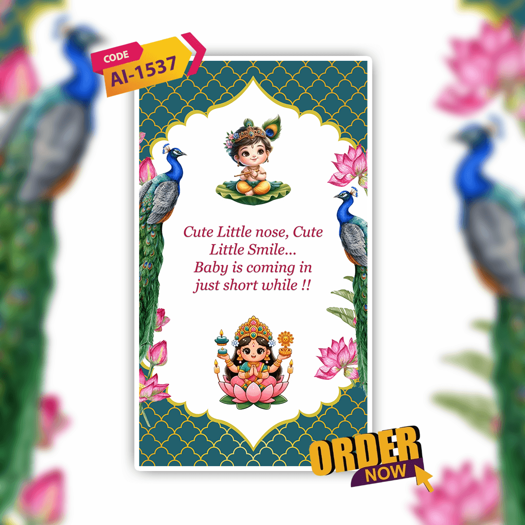 Baby Shower Invitation Video | Digital Video Invitation | AI-1537