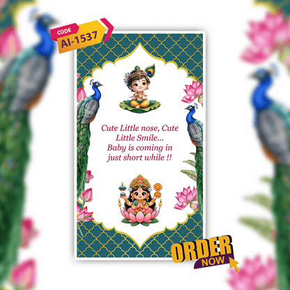 Baby Shower Invitation Video | Digital Video Invitation | AI-1537