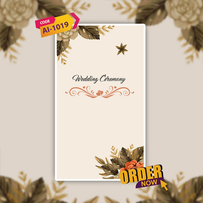 Wedding Video Invitation | pastel backgrounds| AI-1019