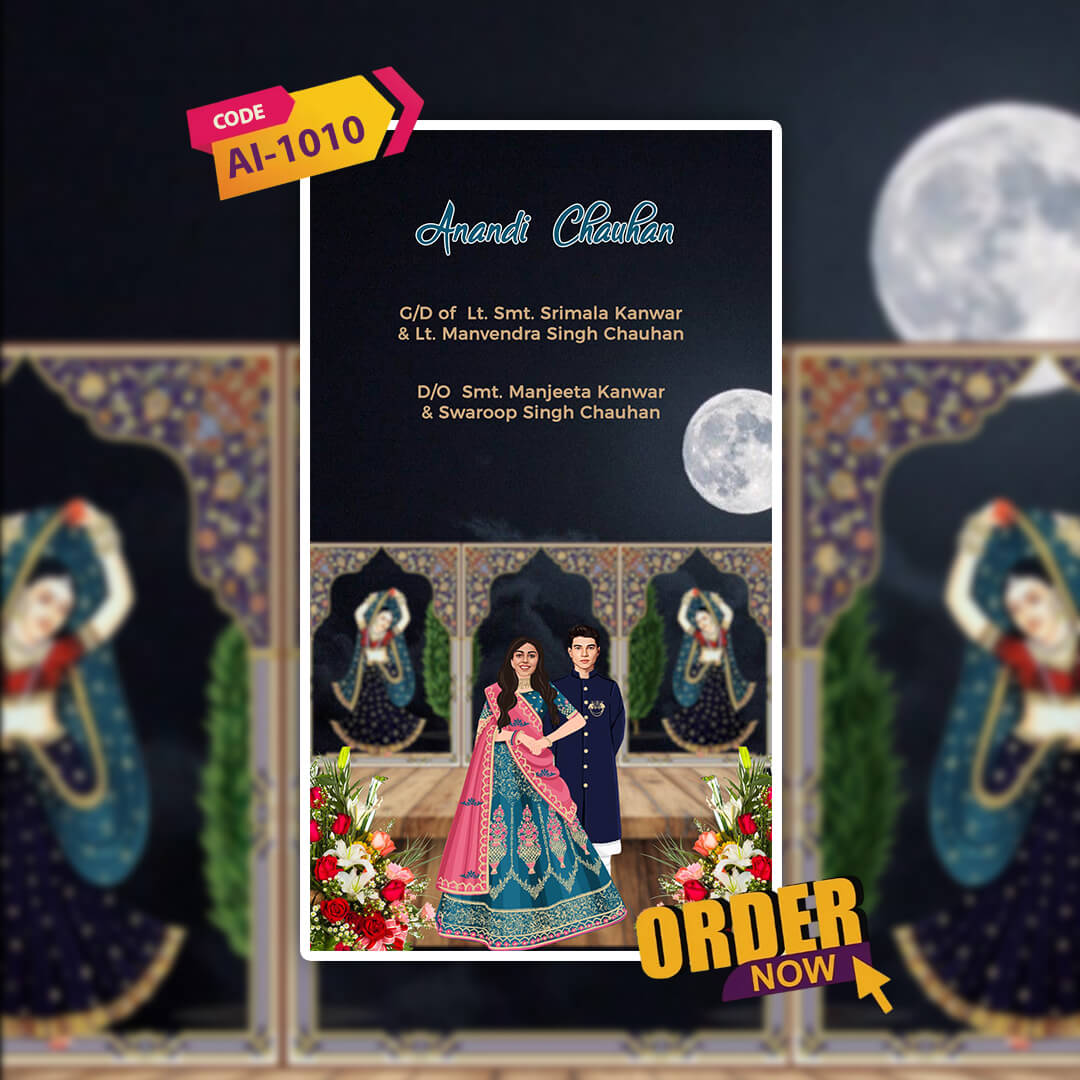 Wedding Video Invitation | Cultural Scenes | AI-1010