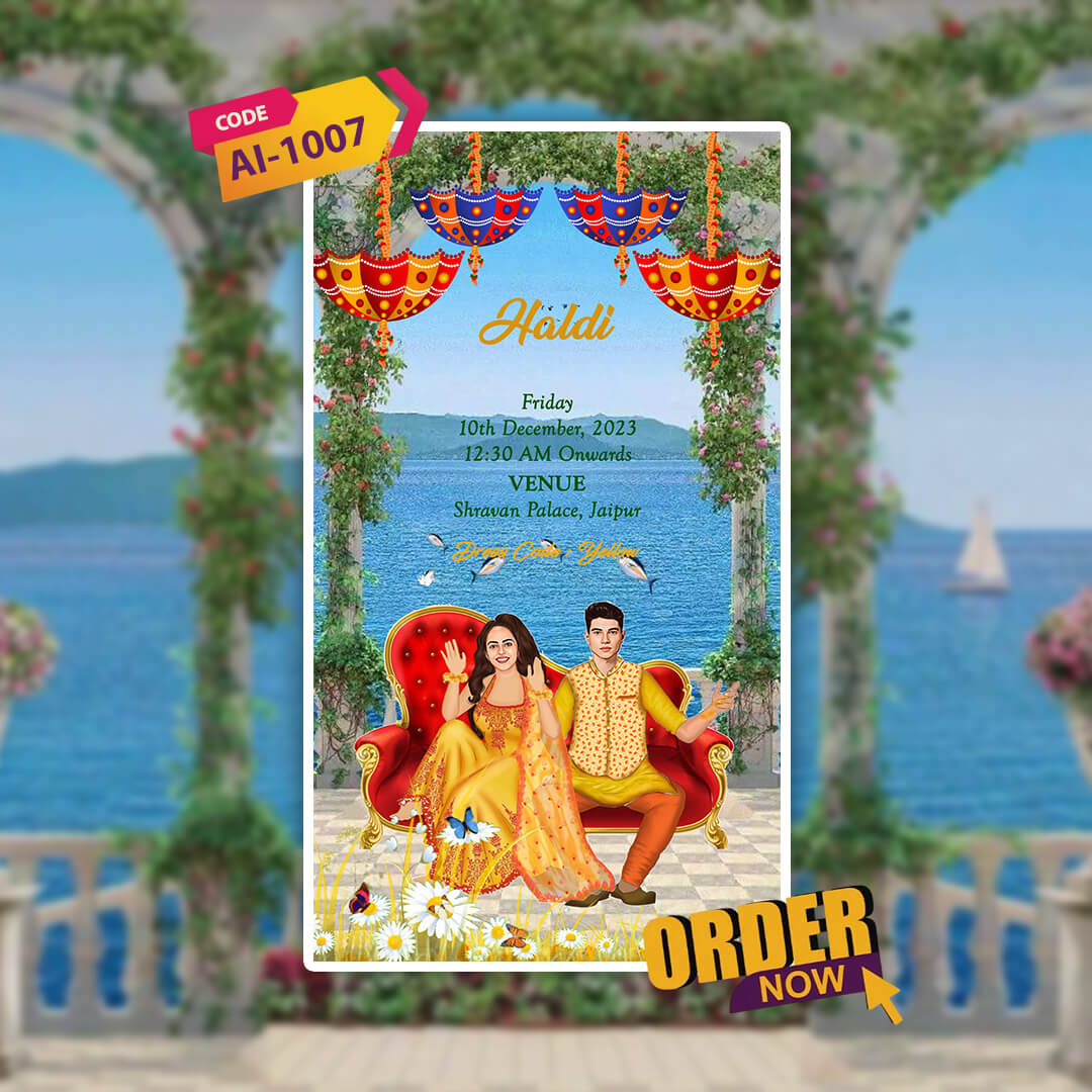 Wedding Video Invitation | Shadi Invitation | AI-1007
