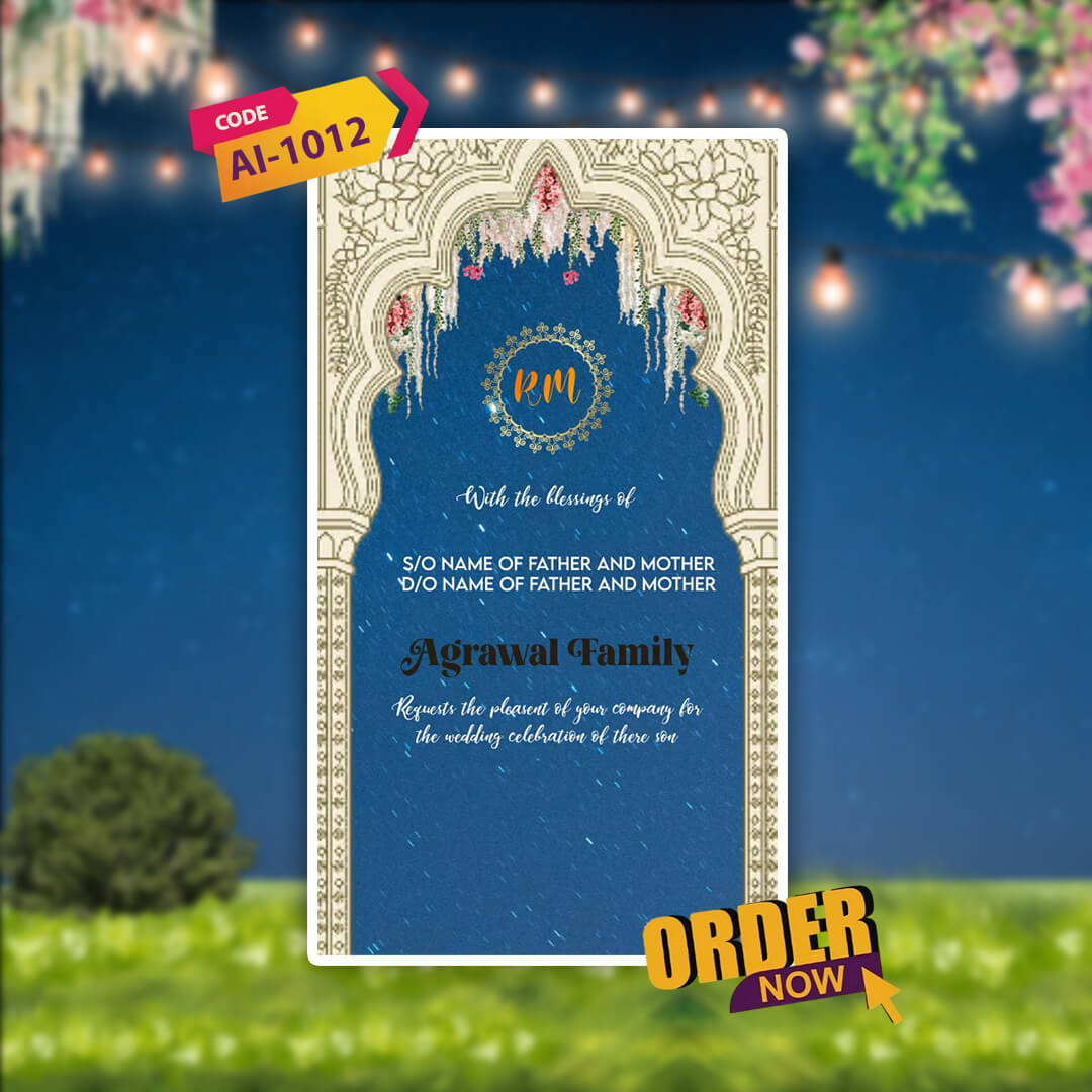 Wedding Video Invitation | Nikah, Shaadi & Reception| AI-1012