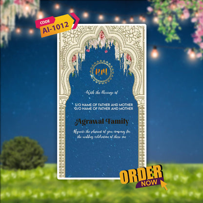 Wedding Video Invitation | Nikah, Shaadi & Reception| AI-1012