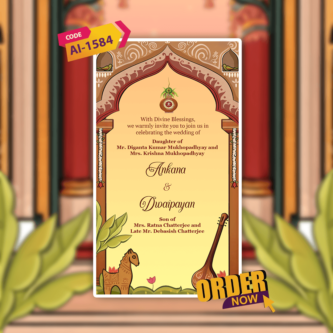 Bengali Wedding Invitation Video | Digital Video Invitation | AI-1584