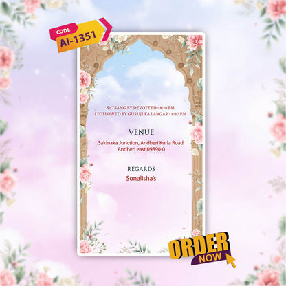Guruji Satsang Invitation Video | Spiritual invitation |AI-1351