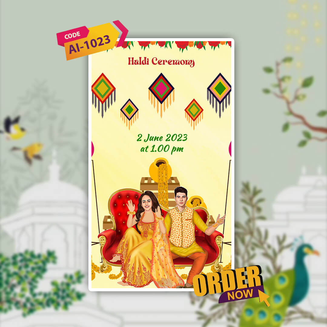 Wedding Video Invitation | Romantic | AI-1023