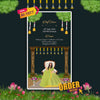 Half Saree Ceremony Invitation Video | Langa Voni eCard |  AI-1077