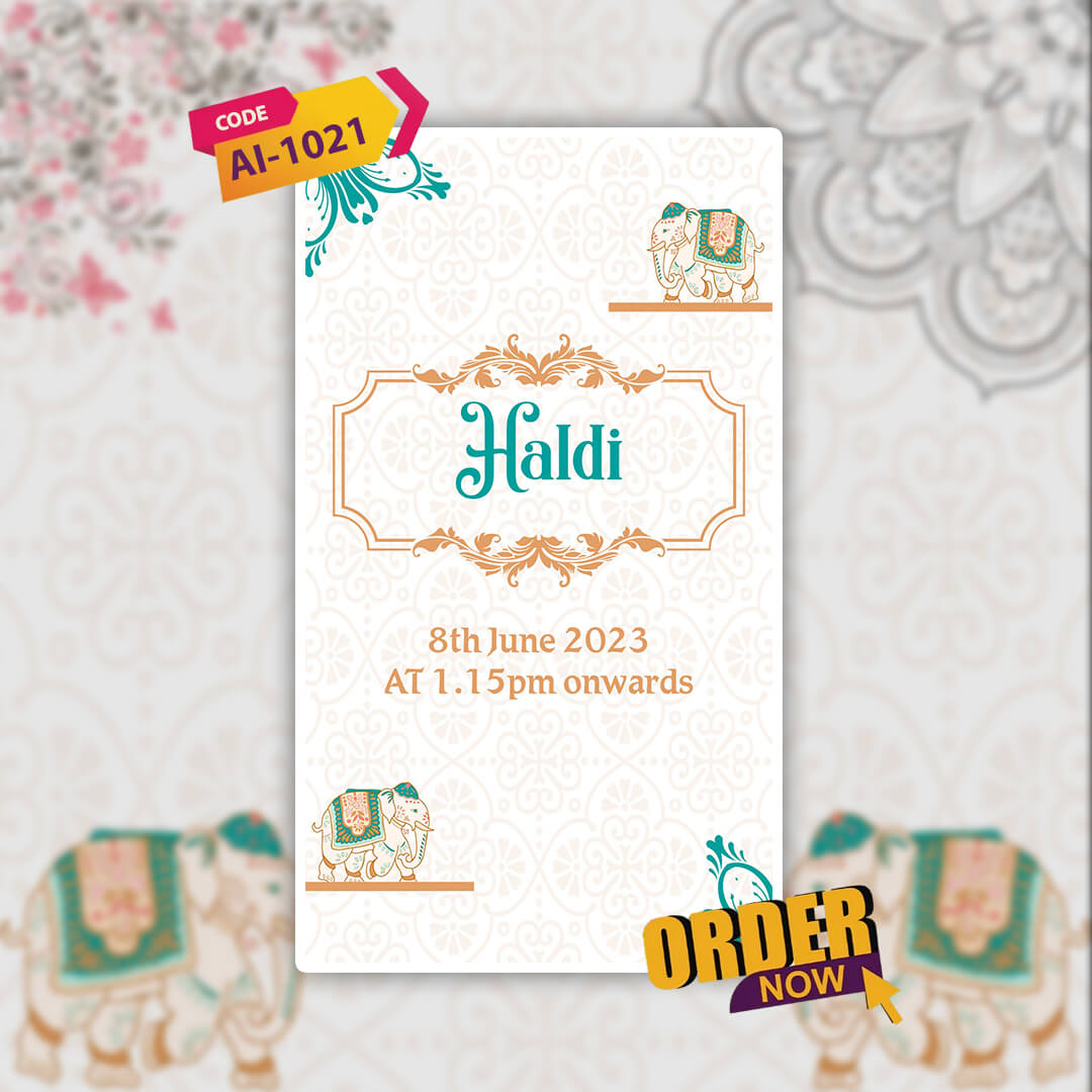 Wedding Video Invitation | Elegant Styled Text | AI-1021