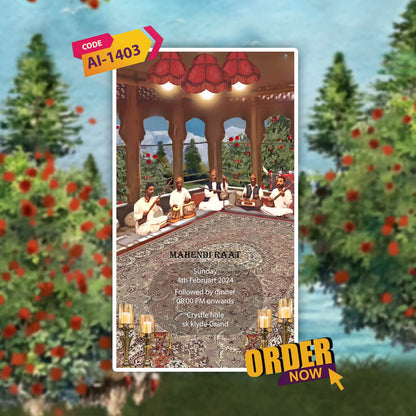 Kashmiri Wedding Invitation Video | Custom Digital E-Invite| AI-1403