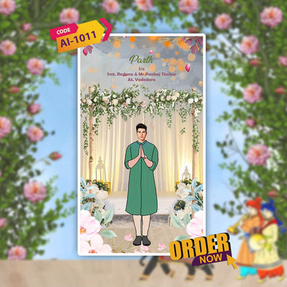 Wedding Video Invitation | Custom Wedding Video| AI-1011