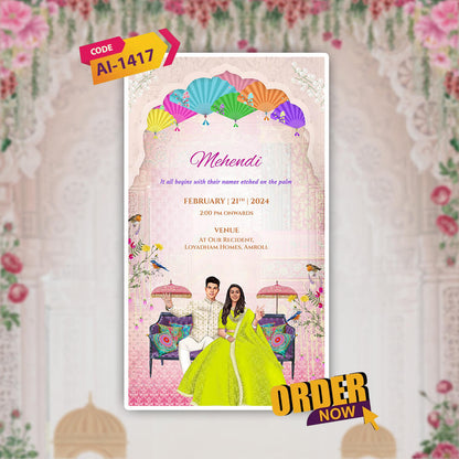 Gujarati Wedding Invitation Video | Custom |  AI-1417